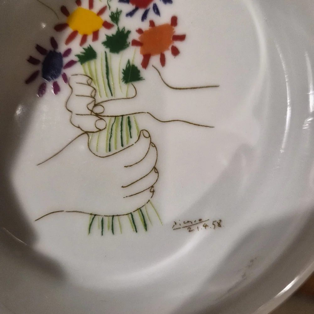 Pablo Picasso Porcelain Ashtray Barcelona Spain